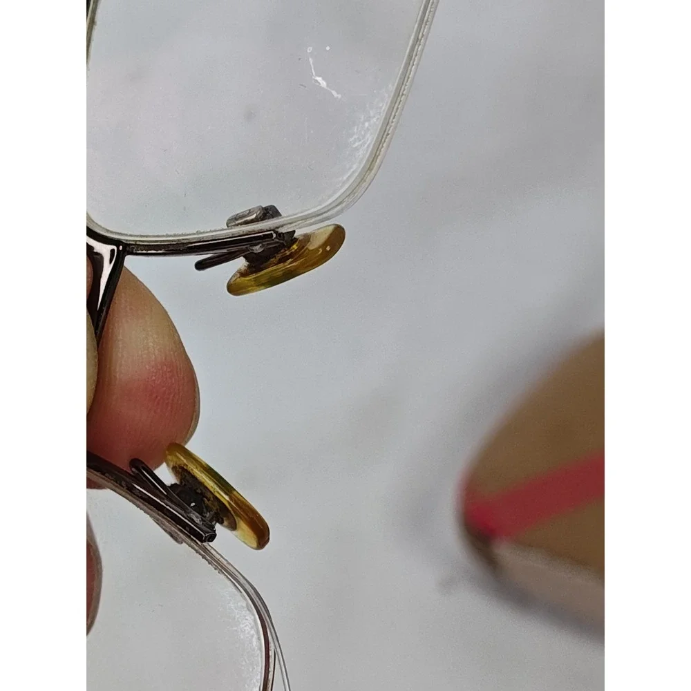 Burberry B1110 1031 Brown Metal Half Rim Eyeglasses 53-18-140 Case flaw READ!!